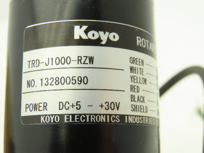 Koyo TRD-J1000-RZW Rotary Absolute Encoder 5/16" Shaft