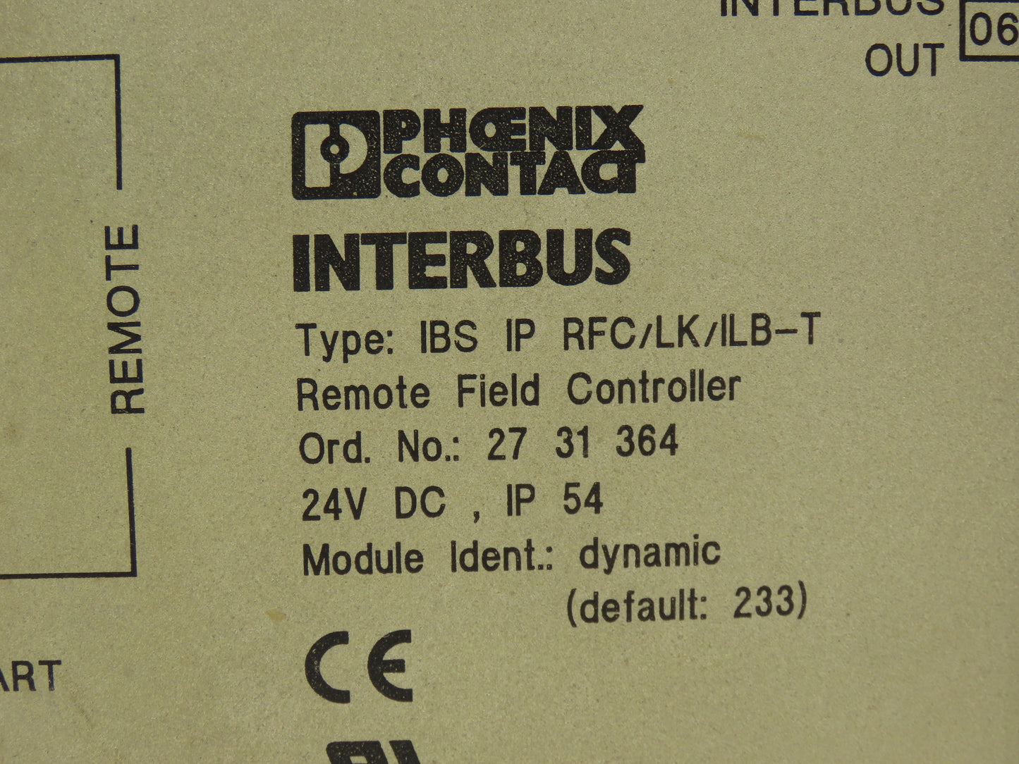 Phoenix Contact IBS IP RFC/LK/ILB-T Interbus Remote Field Controller