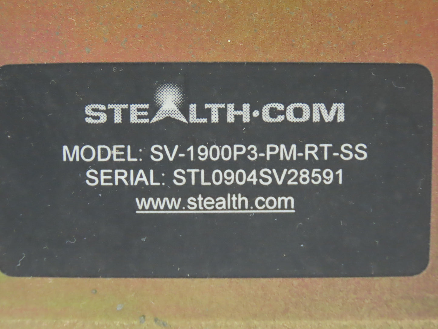 Stealth SV-1900P3-PM-RT-SS Industrial Computer Panel Mount LCD Monitor 19"Screen