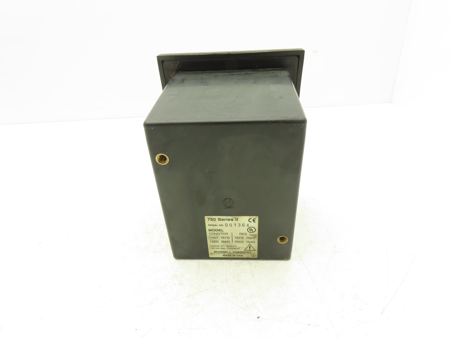 Myron L Company 756II Conductivity Monitor Meter 115-230VAC Series 750 II
