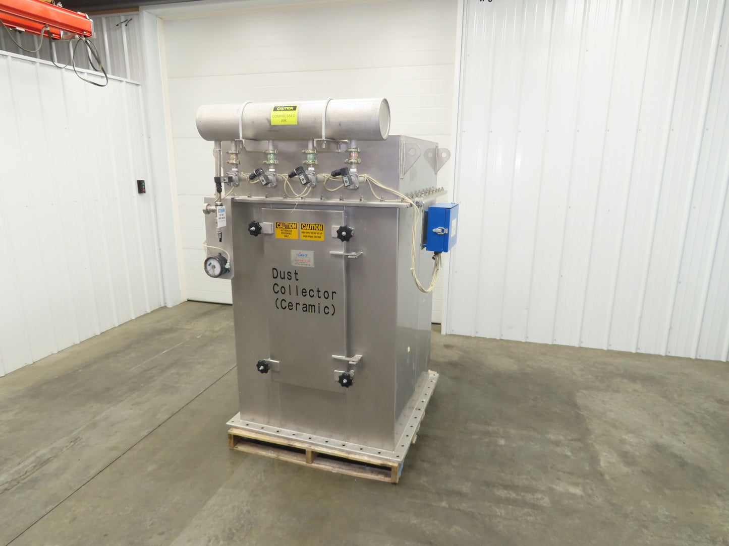 Fuji NMT-16 Fujiclon Dust Collector Baghouse NM 16 Filters Stainless 36x36x63"