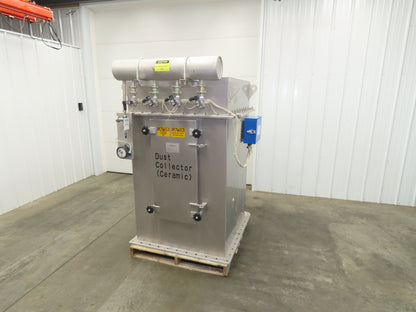Fuji NMT-16 Fujiclon Dust Collector Baghouse NM 16 Filters Stainless 36x36x63"