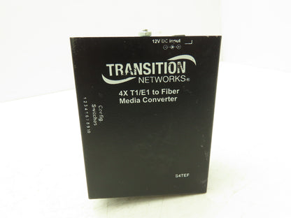 Transition Networks S4TEF Media Converter 4X T1/E1 To Fiber S4TEF1013-100