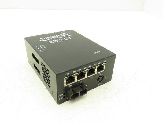 Transition Networks S4TEF Media Converter 4X T1/E1 To Fiber S4TEF1013-100