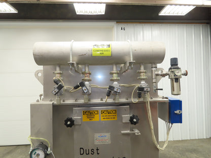 Fuji NMT-16 Fujiclon Dust Collector Baghouse NM 16 Filters Stainless 36x36x63"