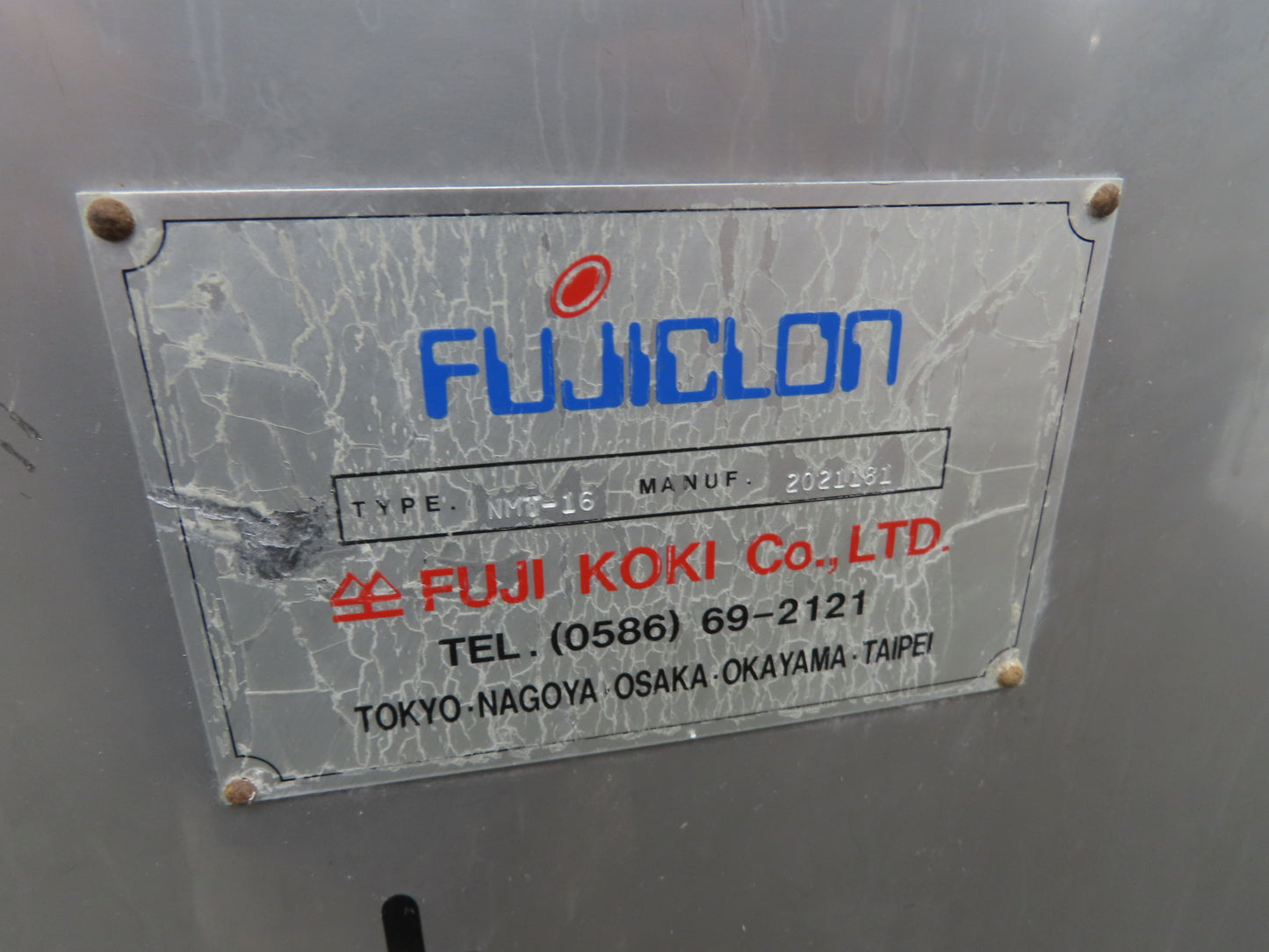 Fuji NMT-16 Fujiclon Dust Collector Baghouse NM 16 Filters Stainless 36x36x63"