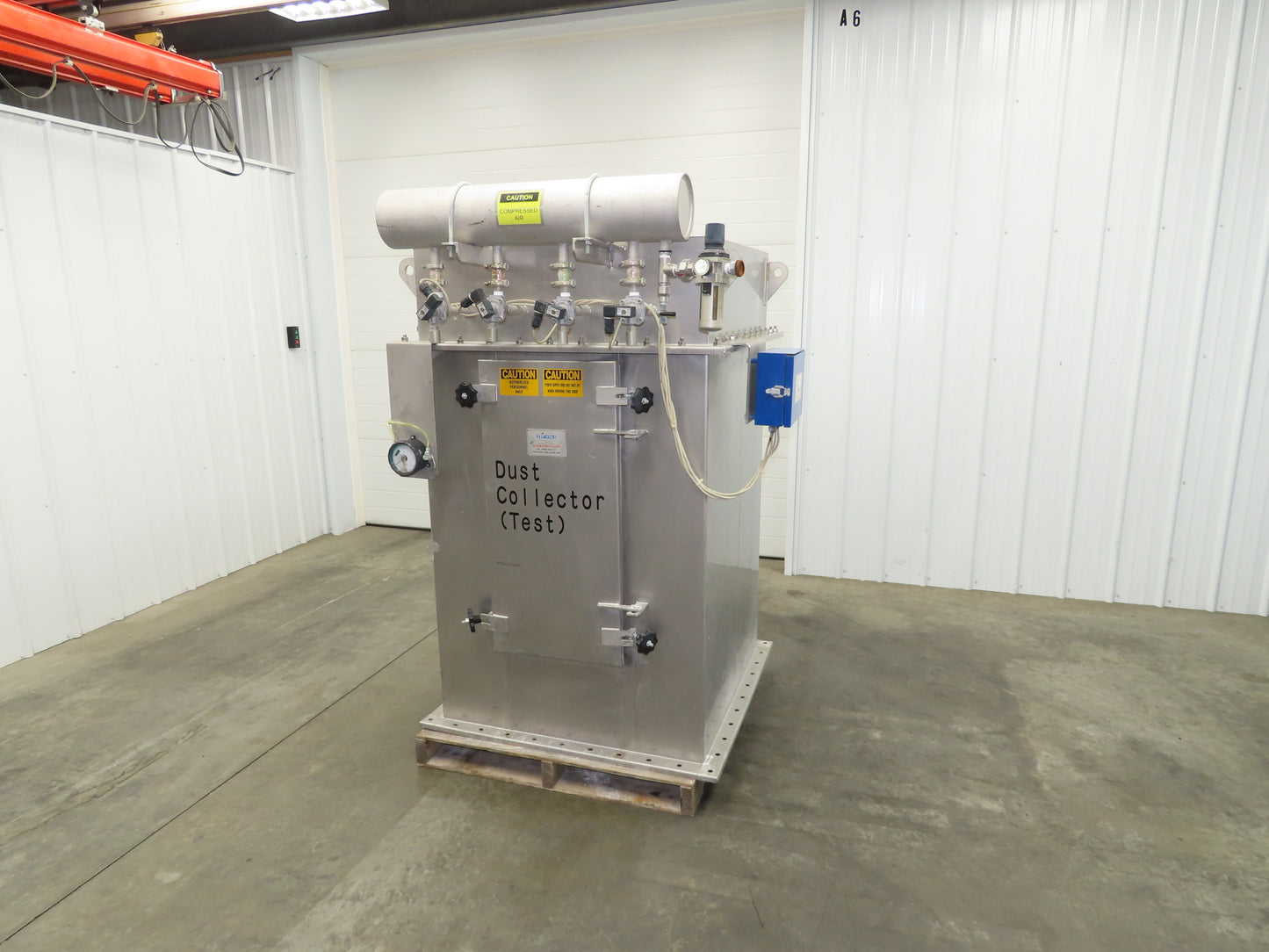 Fuji NMT-16 Fujiclon Dust Collector Baghouse NM 16 Filters Stainless 36x36x63"