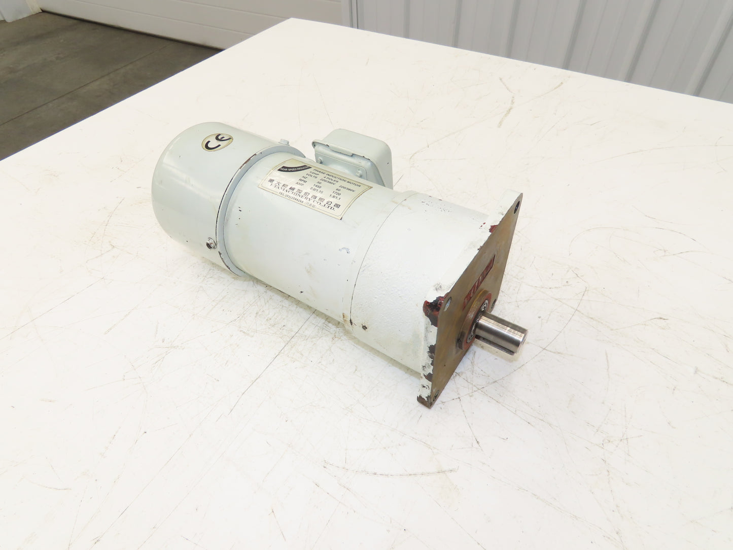 I-TA Machinery FME22 Gearmotor Brake Motor 1/2Hp 220V 3PH 25:1 Ratio 69rpm