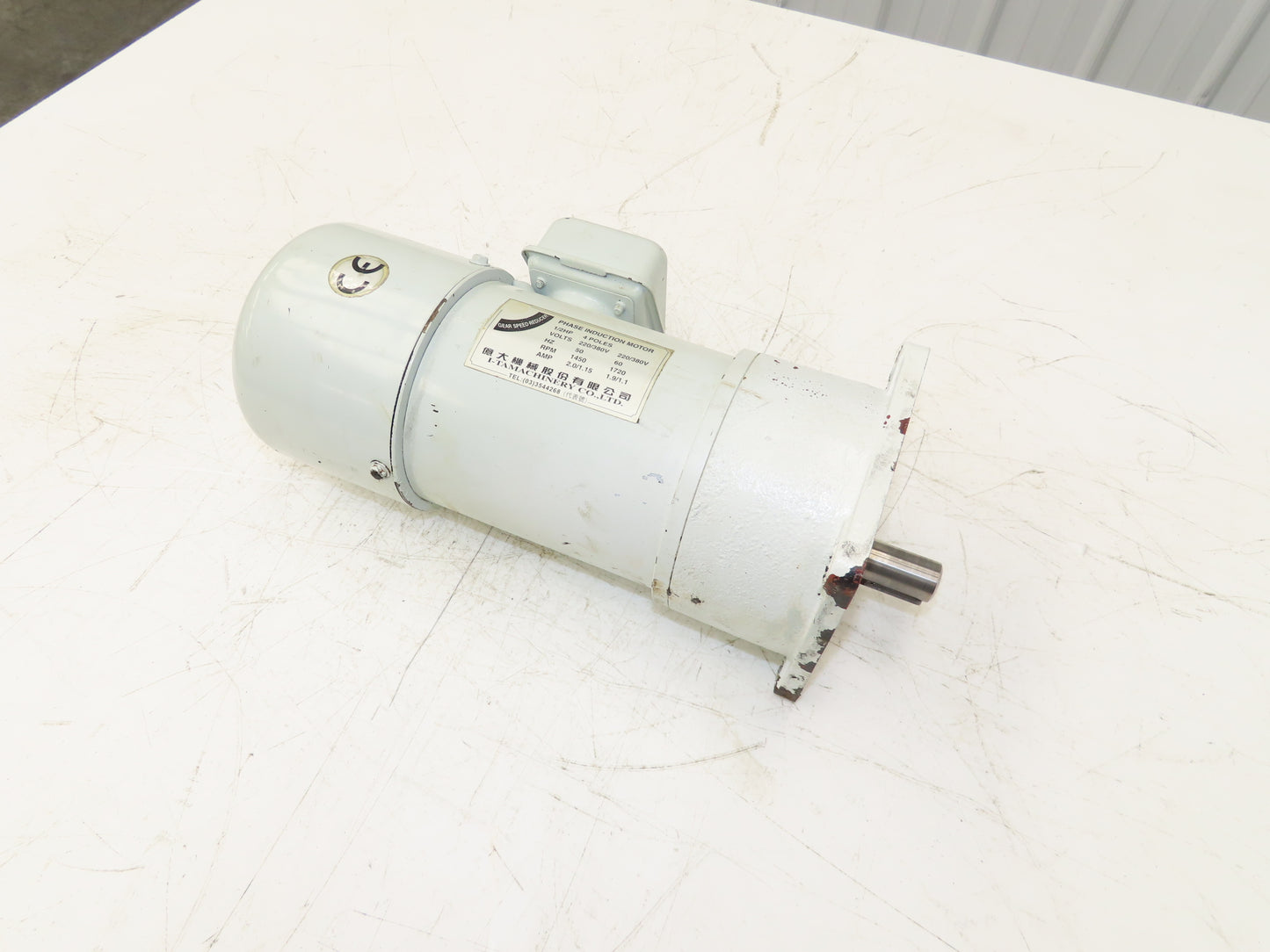 I-TA Machinery FME22 Gearmotor Brake Motor 1/2Hp 220V 3PH 25:1 Ratio 69rpm