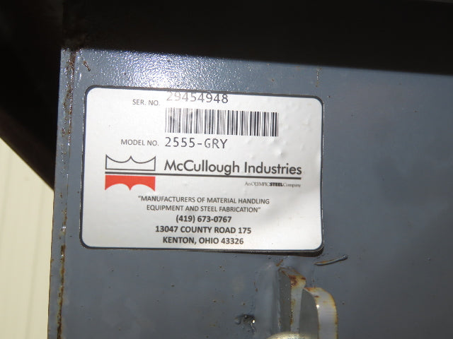 Wright 2555 Self Dumping Hopper 1/4 Yd 4000lb 2 Ton 10 Gauge Steel Gray