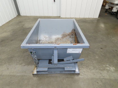 Wright 2555 Self Dumping Hopper 1/4 Yd 4000lb 2 Ton 10 Gauge Steel Gray