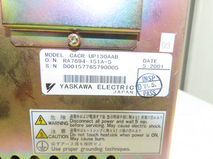 Yaskawa CACRUP130AAB Motoman Servo Pack Robot Controller