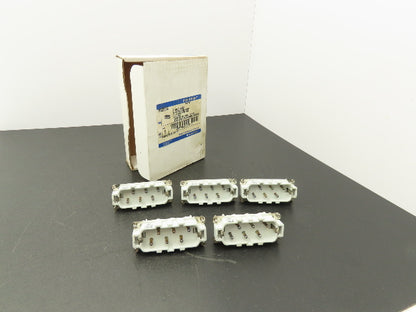 Thomas & Betts MS206C POS-E-KON Pin & Sleeve Male Plug Insert 35A 600V Lot of 5