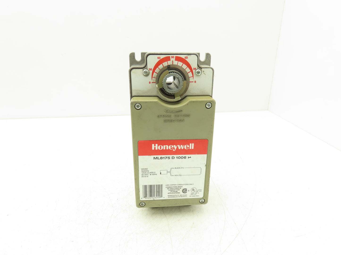 Honeywell ML8175 Direct Coupled Rotary Actuator 25 LB-IN Torque 24VAC 50/60Hz