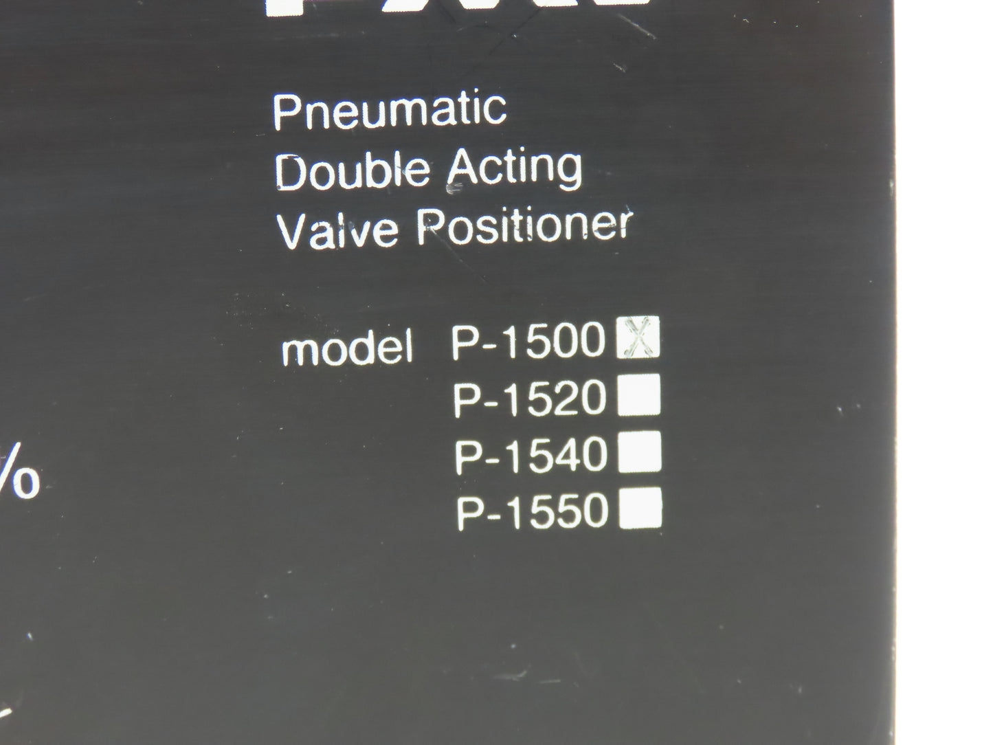 PMV P-1500 Pneumatic Valve Positioner Double Acting 1/8" NPT