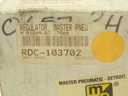 Master Pneumatic R180M-6 Pneumatic Pressure Regulator 5-200psi 3/4"NPT