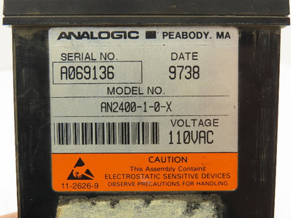 Analogic AN2400-1-0-X ADC Champion Series Process Controller 110VAC