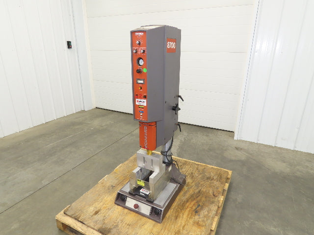 Branson 8700 Ultrasonic Welder Powered Welding Head Unit Sonitek Thermal Press