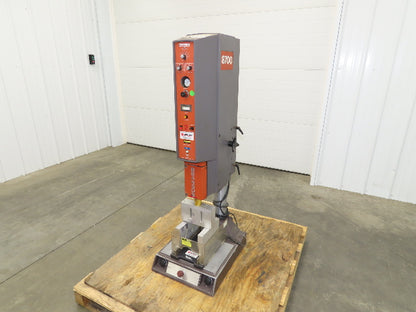 Branson 8700 Ultrasonic Welder Powered Welding Head Unit Sonitek Thermal Press