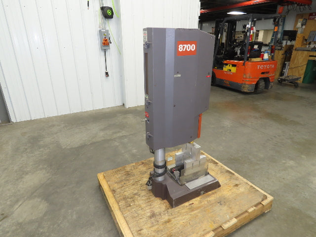 Branson 8700 Ultrasonic Welder Powered Welding Head Unit Sonitek Thermal Press