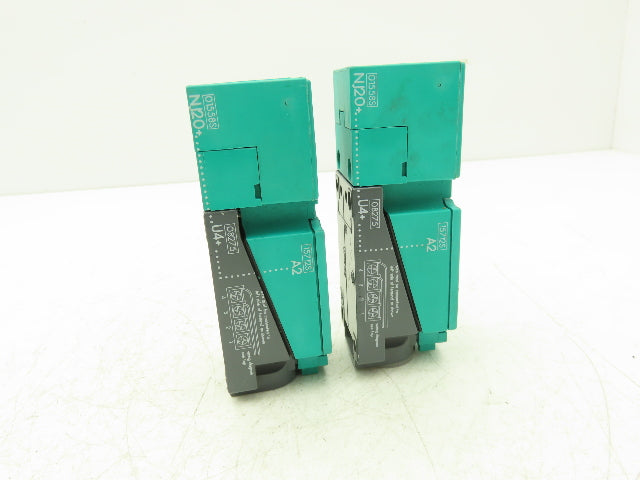 Pepperl Fuchs NJ20+U4+A2 5-Way Inductive Sensor PNP NO/NC 10-30VDC Lot of 2