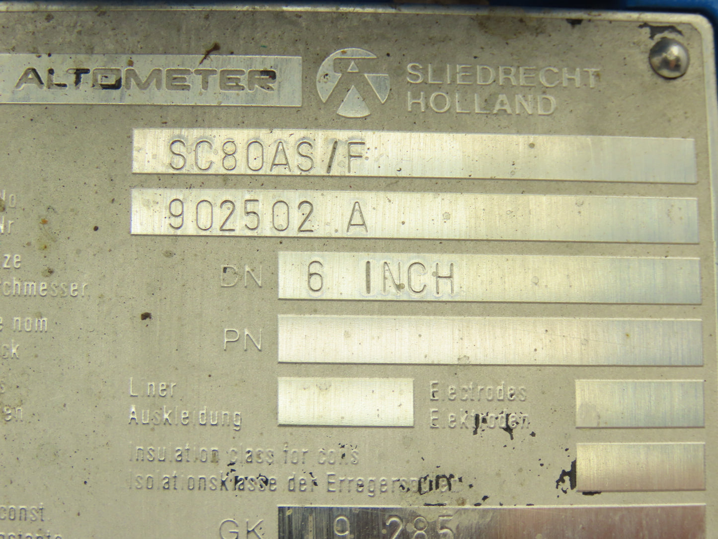 Altometer SC80AS/F Flow Meter Transmitter 0-2050gpm 902502 A