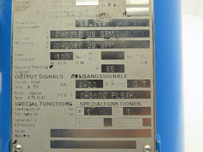 Altometer SC80AS/F Flow Meter Transmitter 0-2050gpm 902502 A
