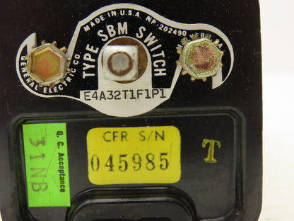 General Electric E4A32T1F1P1 SBM Switch Rotary Control 2 Position Stop/Start