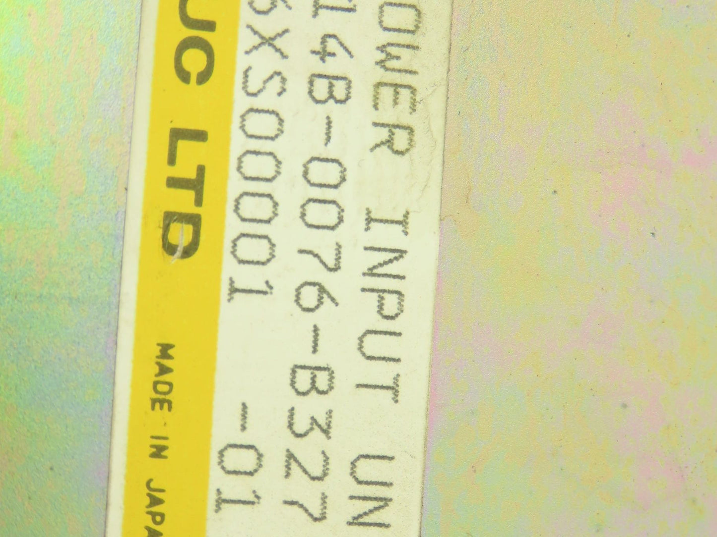 Fanuc A14B-0076-B327 Power Input Unit