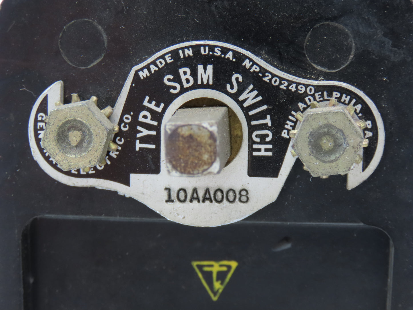 General Electric 10AA008 SBM Switch Rotary Control 3 Position Ammeter Transfer