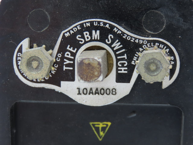General Electric 10AA008 SBM Switch Rotary Control 3 Position Ammeter Transfer