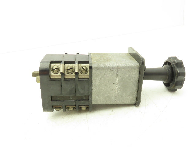 General Electric 10AA008 SBM Switch Rotary Control 3 Position Ammeter Transfer
