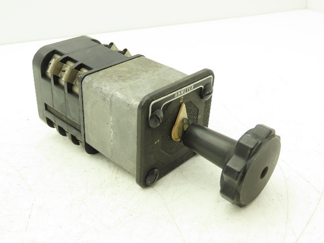 General Electric 10AA008 SBM Switch Rotary Control 3 Position Ammeter ...