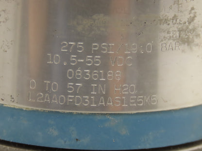 Rosemount L2AA0FD31AAS1E5M5 Pressure Transmitter Display 10.5-55VDC 275PSI