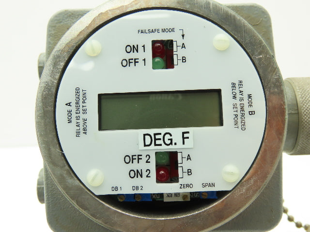 SOR 592E1-TC41-P7-C7A Temperature Switch 125VAC 0-400 °F XP Hazardous Location