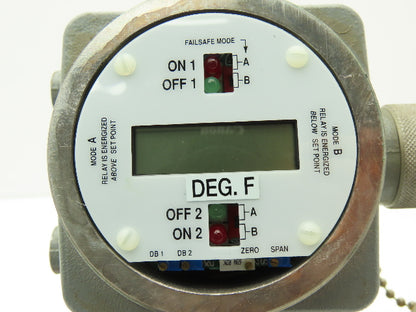 SOR 592E1-TC41-P7-C7A Temperature Switch 125VAC 0-400 °F XP Hazardous Location