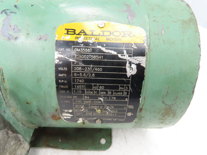 Baldor CM3558T AC Motor 2Hp 1725rpm 208-230/460V 3PH 145TC TEFC