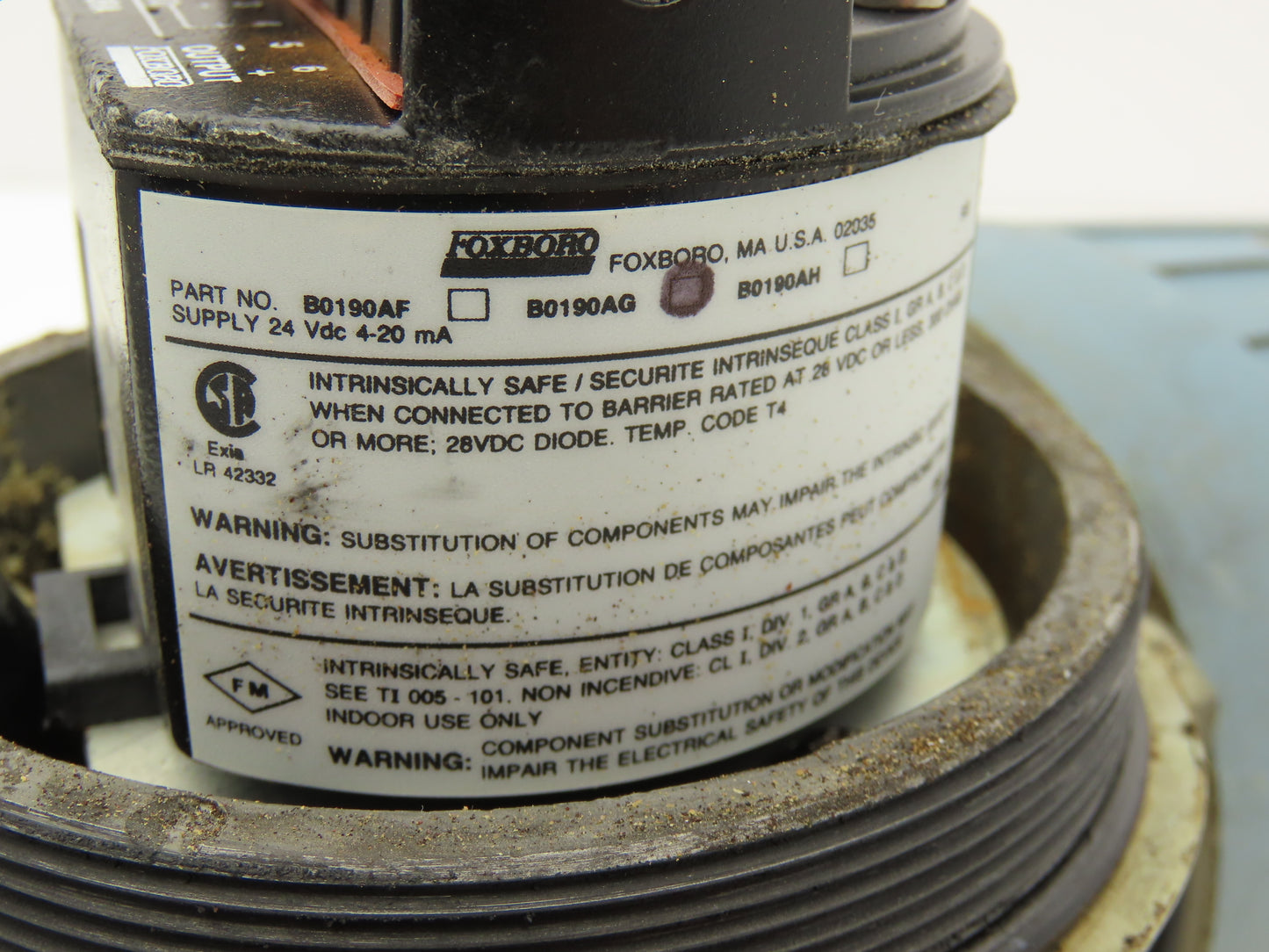 Foxboro E94-Q30L Temperature Transmitter 50-250°F 30VDC Haz Loc No Probe