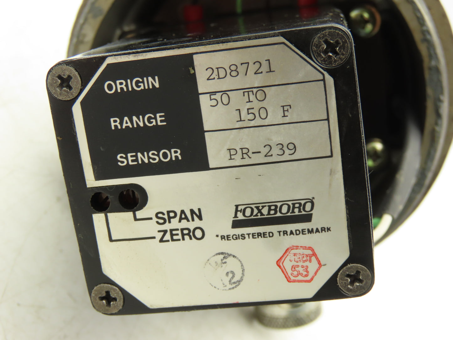 Foxboro E94-Q23L Temperature Transmitter 50-150°F 30vdc Haz Loc 4" Probe