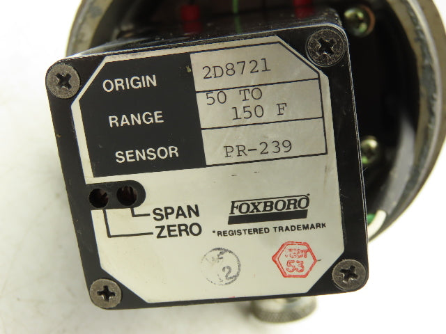 Foxboro E94-Q23L Temperature Transmitter 50-150°F 30vdc Haz Loc 4" Probe