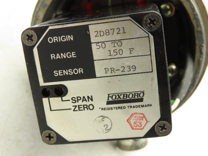 Foxboro E94-Q23L Temperature Transmitter 50-150°F 30vdc Haz Loc 4" Probe