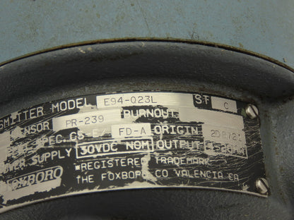 Foxboro E94-Q23L Temperature Transmitter 50-150°F 30vdc Haz Loc 4" Probe