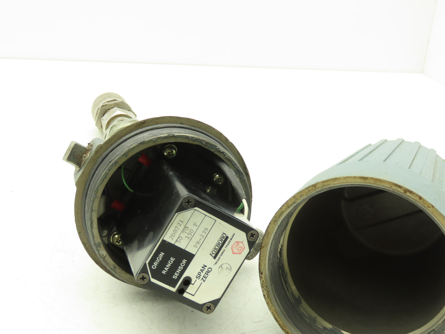 Foxboro E94-Q23L Temperature Transmitter 50-150°F 30vdc Haz Loc 4" Probe