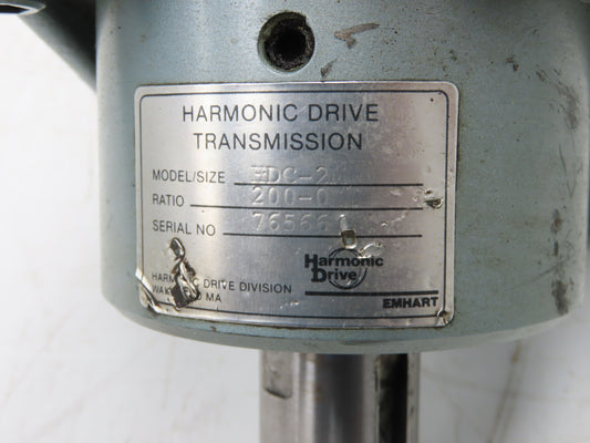 Harmonic Drive HDC-2M Inline Gearbox 200:1 Ratio Gear Reducer