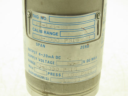 Gould PG3000-05M-12-12-XX-52 Electronic Pressure Transmitter 30VDC 0-5000PSI