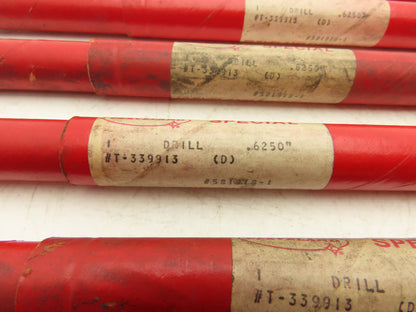 Cleveland 581918-1 0.625" Twist Drill Bit Tang Shank Lot of 7
