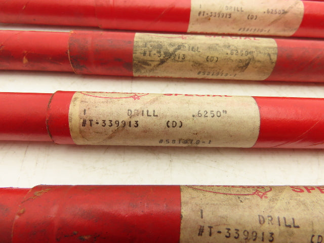 Cleveland 581918-1 0.625" Twist Drill Bit Tang Shank Lot of 7