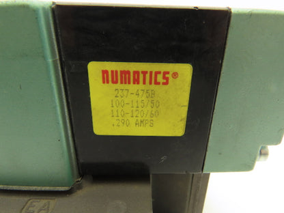 Numatics 554SA400K Pneumatic Air Valve 5 port 4 Way Single 110V Coil w/Manifold