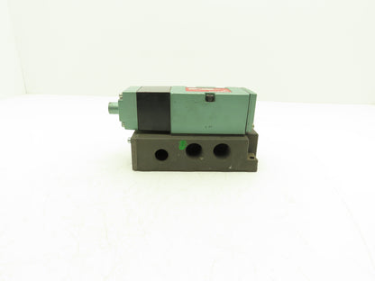 Numatics 554SA400K Pneumatic Air Valve 5 port 4 Way Single 110V Coil w/Manifold