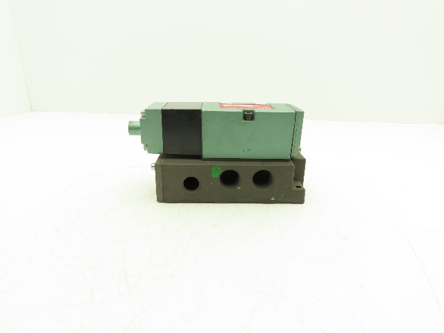 Numatics 554SA400K Pneumatic Air Valve 5 port 4 Way Single 110V Coil w/Manifold